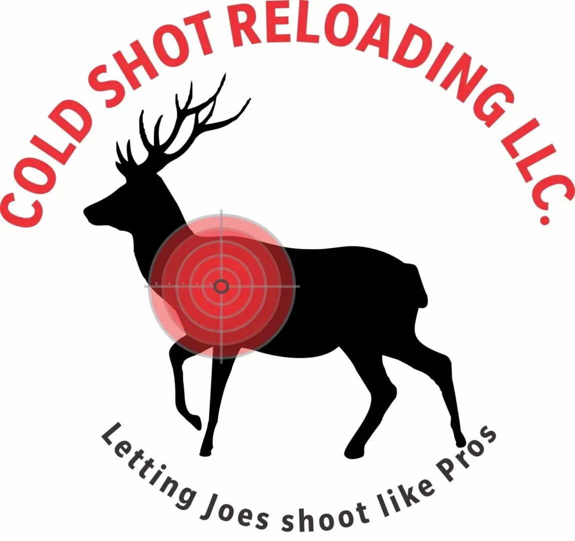 Silhouette of deer with target logo.